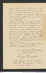 Nachlass Franz Steindachner, Brief von Franz Henszler an Franz Steindachner (03.08.1902), Inv.Nr. 216.01, Seite 2
